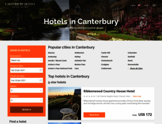 canterbury-hotels.com screenshot