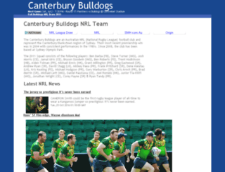 canterburybulldogs.com.au screenshot