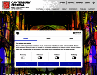 canterburyfestival.co.uk screenshot