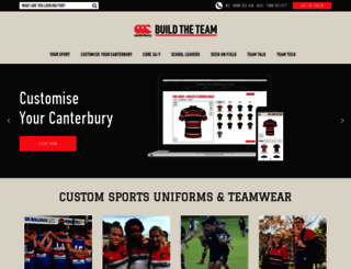 canterburyteamwear.com.au screenshot