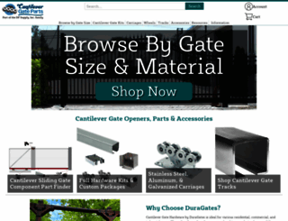 cantilevergateparts.com screenshot