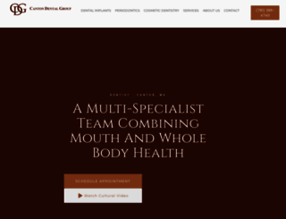 cantondentalgroup.com screenshot