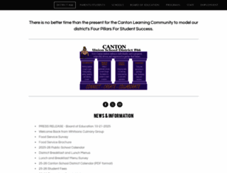 cantonusd.org screenshot