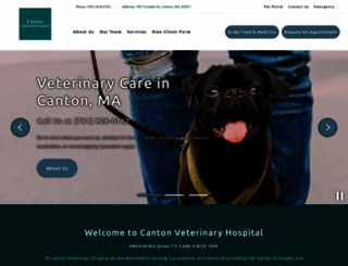 cantonveterinaryhospital.org screenshot