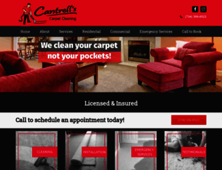 cantrellscarpetcleaning.com screenshot