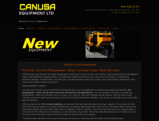 canusaequipment.com screenshot