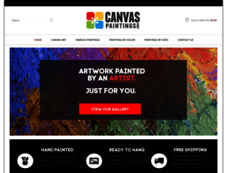 canvaspaintings.com screenshot