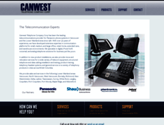 canwesttel.com screenshot