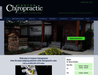 canyonchiropractictx.com screenshot