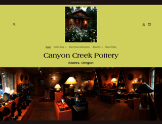 canyoncreekpotteryllc.com screenshot