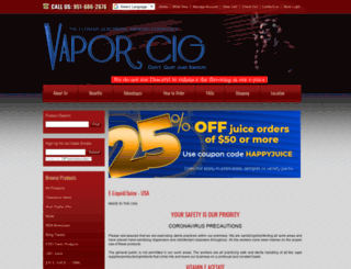 canyoncrestvapeshoppe.com screenshot