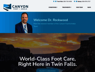 canyonfootankle.com screenshot