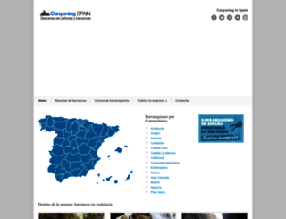 canyoning.com.es screenshot