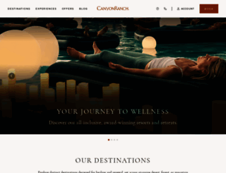 canyonranch.com screenshot