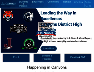 canyonsdistrict.org screenshot