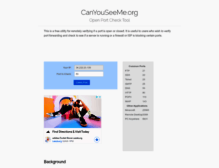 canyouseeme.org screenshot