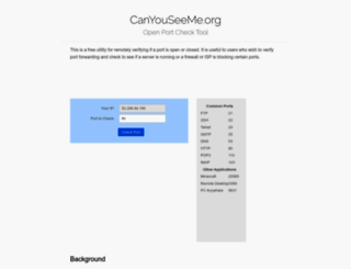 canyouseeme.org screenshot