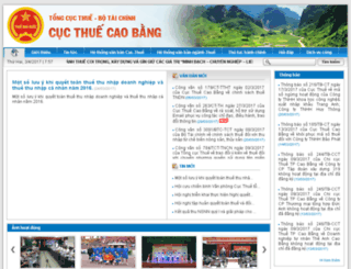 caobang.gdt.gov.vn screenshot