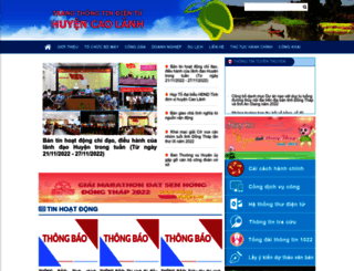 caolanh.dongthap.gov.vn screenshot