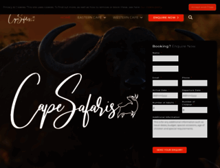 cape-safaris.com screenshot