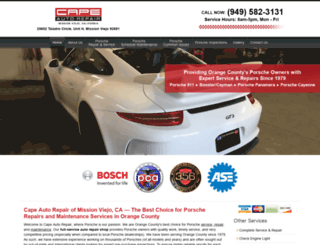 capeautorepair.com screenshot