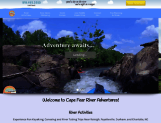 capefearadventures.com screenshot
