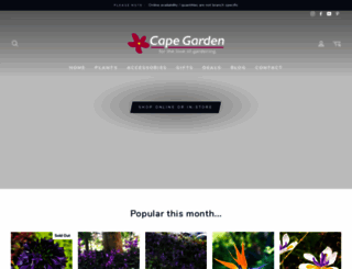 capegardencentre.co.za screenshot