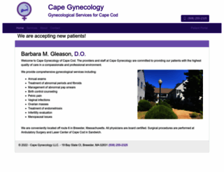 capegynecology.com screenshot