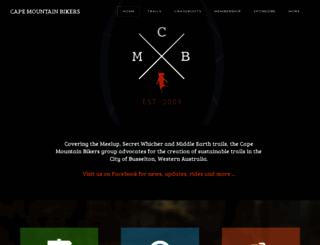 capemountainbikers.asn.au screenshot