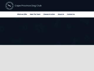 capeprovincedogclub.co.za screenshot