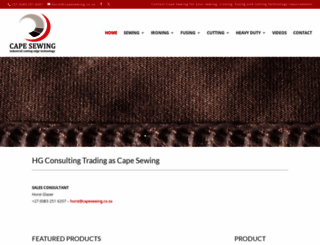 capesewing.co.za screenshot