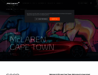 capetown.mclaren.com screenshot