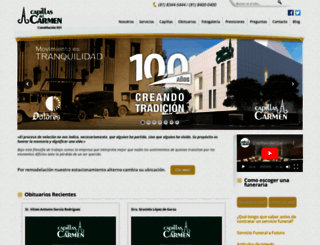 capillasdelcarmen.com screenshot