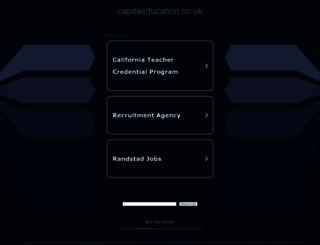 capitaeducation.co.uk screenshot