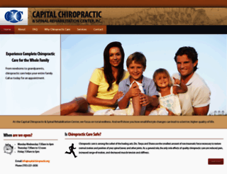 capitalchiropractic.org screenshot