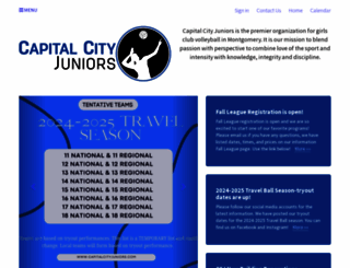 capitalcityjuniors.com screenshot