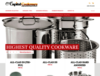 capitalcookware.com screenshot