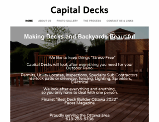 capitaldecks.ca screenshot