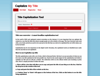 capitalizemytitle.blogspot.com screenshot