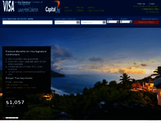 capitalone.visasignaturehotels.com screenshot