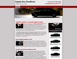 capitalonechauffeurs.co.uk screenshot