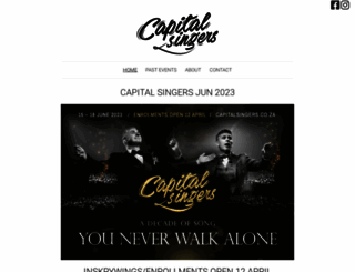 capitalsingers.co.za screenshot