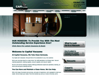 capitalvacuums.com screenshot
