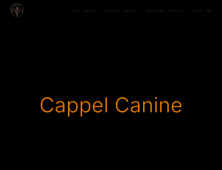 cappelcanine.com screenshot