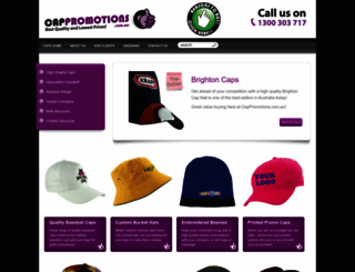 cappromotions.com.au screenshot