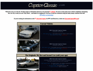 capriceclassic.com screenshot