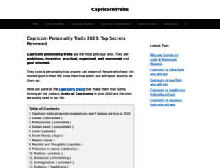 capricorntraits.us screenshot
