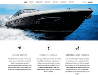 capriluxuryboats.com screenshot