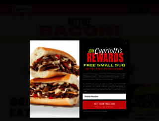 capriottis.com screenshot