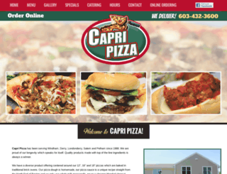 capripizzawindham.com screenshot